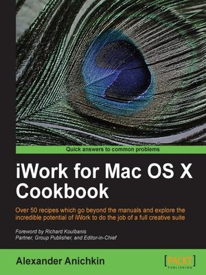 cover image of iWork for Mac OSX Cookbook